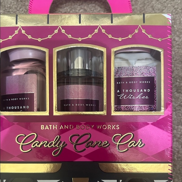Bath & Body Works Candy Cane Car Set - Pink and Gold - Picture 3 of 3